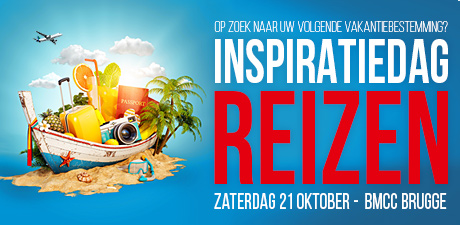 Op zoek naar uw volgende vakantiebestemming? Kom langs op onze Inspiratiedag Reizen op zaterdag 21 oktober in het BMCC in Brugge